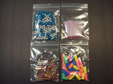2,000 Count 4"x5" Reclosable Ziplock Poly Bags 2 MIL Clear