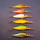 New 6 CRANKBAIT  FISHING LURES Bass fishing, Trout, Steelhead, Salmon,