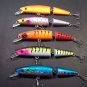 5 Broken back Jerkbaits Crankbait Bass LuresTtrout Salmon Pike Musky