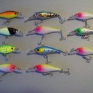 11 Bass lures Crankbait Jerkbait Lures Bass Baits Trout,Salmon & Pike lures