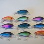 10 Mixed Color Crankbaits Minnow Jerkbait Lures Bass trout SalmonPike Musky