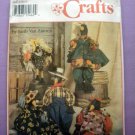 Sewing Pattern for Crows Dolls, Clothing and Wreath UNCUT Simplicity Crafts 9010