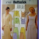 Women's Evening Skirt, Sleeveless Top and Jacket Pattern, Size 8-10-12 Uncut Butterick 3703