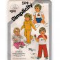 Toddlers' Pullover Tops, Pull-on Pants, Shorts Pattern Boys/Girls Size 1-2-3 Uncut Simplicity 5398
