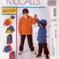 Boy's Front Zipper Fleece Jacket, Hat, Pants, Top, Pattern Size 7-8-10-12-14-16 Uncut McCall's 4234