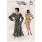 Vogue 9677 Women's Button Front Dress Pattern, Straight or Flared, Size 8-10-12 Uncut