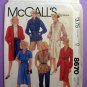 Women's Dress, Shirt Jacket, Sleeveless Jumper Sewing Pattern, Size 10 Uncut McCall's 8670