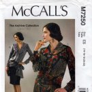 McCall's M7250 7250 Women's Drop-Waist Tops and Belt Size 14-16-18-20-22 UNCUT