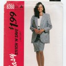 Women's Top, Skirt and Jacket Pattern Size 8-10-12-14 Uncut McCall's Stitch 'N Save 6360