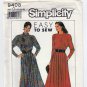 Women's Dress Pattern, Long Sleeves, Pleated Skirt, Size 12-14-16 Uncut Simplicity 9408