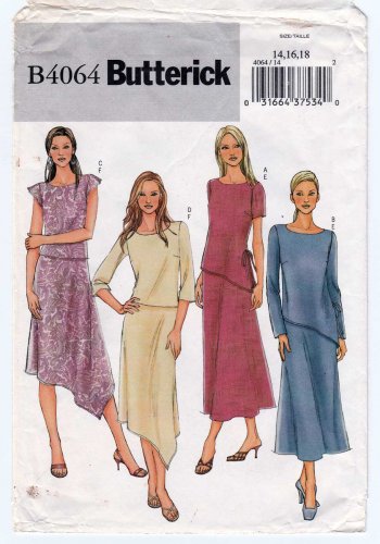 Women's Top and Skirt Sewing Pattern Misses' Size 14-16-18 UNCUT Butterick B4064 4064