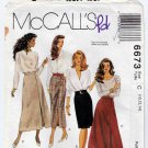 Women's Sewing Pattern, Midi or Knee Length Skirt, Size 10-12-14 Uncut 2 Hour McCall's 6673
