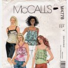 Women's Spaghetti Strap Top Sewing Pattern Size 4-6-8-10-12-14 UNCUT McCall's M4778