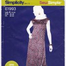 Women's Sleeveless Dress Sewing Pattern Size 10-12-14-16-18-20-22 UNCUT Simplicity 1993
