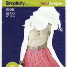 Women's Pull-On Skirt Sewing Pattern Size 6-8-10-12-14-16-18 UNCUT Simplicity 1996