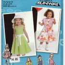 Girl's Dress, Bolero and Hat Sewing Pattern Child Size 4-5-6-7-8 UNCUT Simplicity 2237