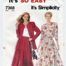 Women's Jacket and Skirt Sewing Pattern Size 8-10-12-14-16-18-20 UNCUT Simplicity 7368