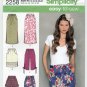 Women's Skirts, Capri Pants and Shorts Sewing Pattern Size 14-16-18-20-22 UNCUT Simplicity 2258