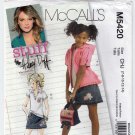 Girls' Jacket, Top and Skirt, Hilary Duff Sewing Pattern Size 7-8-10-12-14 UNCUT McCall's M5420