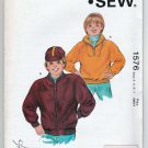 Kwik Sew 1576 Boy's Jackets Zip Front and Pullover Sewing Pattern Size 4-5-6-7 Uncut