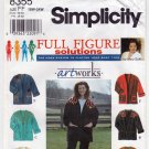 Women's Jacket Sewing Pattern, Plus Size 18W-20W-22W-24W UNCUT Simplicity 8355
