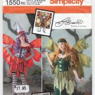 Women's Fantasy Fairy Costume Pattern, Size 14-16-18-20-22 UNCUT Simplicity 1550