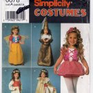 Girl's Princess, Fairy Halloween Costume Pattern Child Size 3-4-5-6-7-8 UNCUT Simplicity 0678 7378