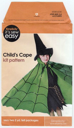 Child's Cape Halloween Sewing Pattern UNCUT Simplicity 502928001