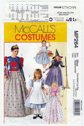 Women's Costume Sewing Pattern Size 8-10-12-14-16-18-20-22 UNCUT McCall's MP264 4948