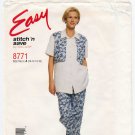 Shirt with Mock Vest and Pants Sewing Pattern Size 10-12-14-16 UNCUT McCall's Stitch 'N Save 8771