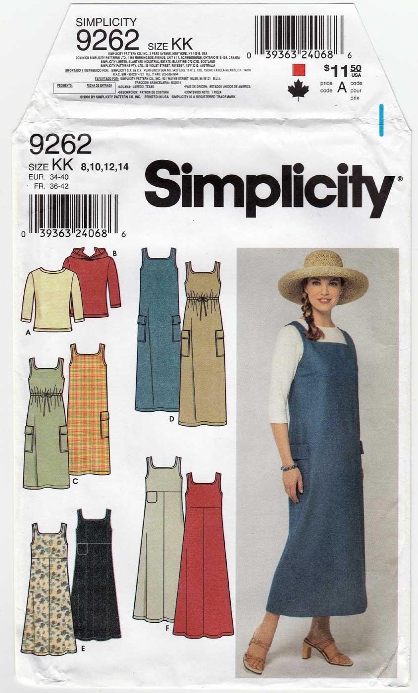 Women's Sundress, Jumper, Knit Top Sewing Pattern Size 8101214 UNCUT