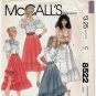 Women's Skirts with Ruffles Sewing Pattern Misses' Size 10 UNCUT McCall's 8522