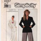 Simplicity 8857 UNCUT Women's Pants and Lined Jacket Sewing Pattern Misses' Size 12