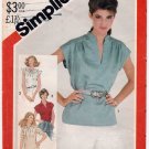 Women's Pullover Tops Sewing Pattern Misses' Size 12 UNCUT Simplicity 5456