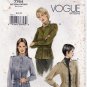 Vogue 7764 Women's Jacket Sewing Pattern Misses' / Misses' Petite Size 6-8-10 UNCUT