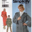 Women's Wrap Coat or Jacket Sewing Pattern Size 6-8-10-12-14-16 UNCUT Simplicity 9881