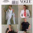 Vogue V7840 Women's Scarves, Wraps, Poncho Sewing Pattern Size S-M-L-XL UNCUT
