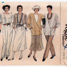 Vintage Vogue 9199 Women's Jacket, Skirt, Pants, Top Sewing Pattern Misses' Size 8-10-12 UNCUT