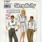 Women's High Waist Pants, Shorts, Skirt Sewing Pattern Misses Size 12-14-16 UNCUT Simplicity 9166