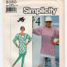 Women's Pullover Top, Pants/Leggings/Capris Pattern Misses Size 6-8-10-12 Uncut Simplicity 8080