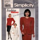 Women's Skirt and Jacket Sewing Pattern Misses / Petite Size 8-10-12-14-16-18 Uncut Simplicity 9301