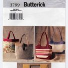 Women's Handbag, Tote Bag, Purse Sewing Pattern Uncut Butterick 3799