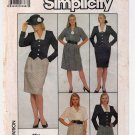 Women's Blouse, Pleated Skirt and Lined Jacket Sewing Pattern Misses' Size 12 Uncut Simplicity 8421