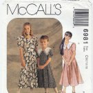 McCall's 6981 Girl's Special Moments Dress Sewing Pattern, Size 7-8-10 Uncut
