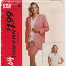 McCall's Stitch N Save 6359 Women's Skirt, Top, Jacket Sewing Pattern Misses Size 10-12-14-16 Uncut