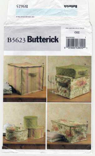 Butterick B5623 Storage Boxes Sewing Pattern UNCUT