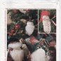 Snowmen and Santa Doll's Holiday Decor for a Country Christmas, Sewing Pattern McCall's 6723