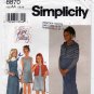 Simplicity 8870 Girls' Knit Dress or Jumper and Hoodie Jacket Sewing Pattern Size 7-8-10 Uncut