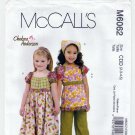 McCall's M6062 6062 Girl's Top, Dress, Capri Pants, Sewing Pattern Size 2-3-4-5 UNCUT