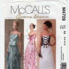 McCall's M4709 Formal Dress Pattern Misses' Size 6-8-10-12 UNCUT